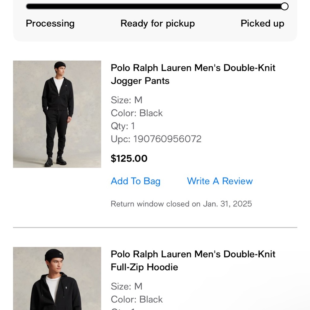 Polo Ralph Lauren Men's Black Jogger Pants